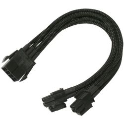 Kabel Nanoxia EPS Verlängerung, 30 cm, Single, carbon (NX8PV3EC)