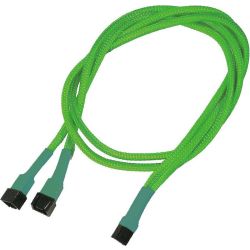 Kabel Nanoxia 3-Pin Y-Kabel, 60 cm, neon-grün (NX3PY60NG)
