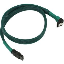 Kabel Nanoxia SATA 6Gb/s Kabel abgewinkelt 45 cm, grün (NXS6G4G)