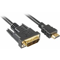 Kabel Sharkoon HDMI  -> DVI-D (18+1) 3m schwarz (4044951009060)