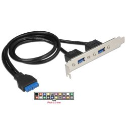 Slotblech - USB 3.0 2xPort extern / 1x P (84836)