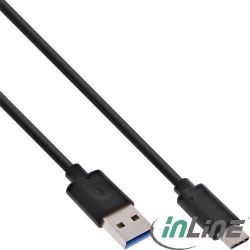 InLine USB 3.1 Kabel, Typ C an Typ A, 1,5m - schwarz (35714)