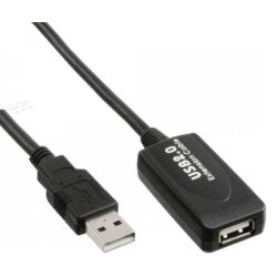 INLINE USB 2.0 Aktiv-Verlaengerung 5m InLine mit Signalversta (34605I)