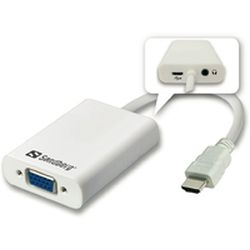 SANDBERG HDMI to VGA+Audio Converter Konvertiert HDMI Ausgang (508-77)