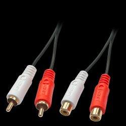 Premium Audiokabel (Cinch), Stecker/Buchse, 5m (35673)