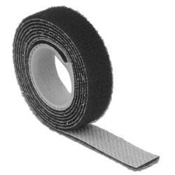 Delock Klettband auf Rolle 1m/13mm schwarz (18709)