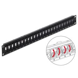 24-port Patchpanel 19 Zoll für Keystone Module (43340)