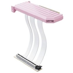 HYTE Hyper Riser Kabel PCIe 5.0 20cm weiß/rosa (ACC-HYTE-PCIE50-SM)