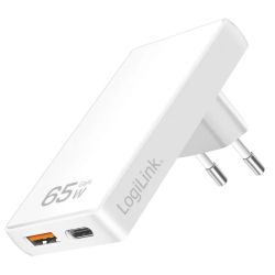 LogiLink Dual-USB-Steckdosenadapter 65W weiß (PA0368)
