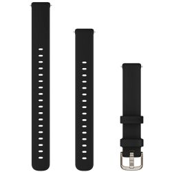 Garmin Ersatzarmband 14mm Silikon schwarz/cremgold für Lily 2 (010-13302-02)