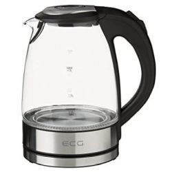 ECG K 1776 Glas-Wasserkocher edelstahl/schwarz (341112464958)