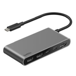 Belkin Belkin Connect 5-in-1 USB-C Hub mit Dual USB-C Ports, si (AVC022hqSGY)