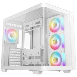 DeepCool CG530U 4F Gehäuse weiß mit Sichtfenster (R-CG530U-WHAGA4-G)