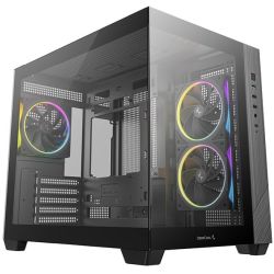 DeepCool CG330 3F Black Gehäuse schwarz mit Sichtfenster (R-CG330-BKNGM3-G)