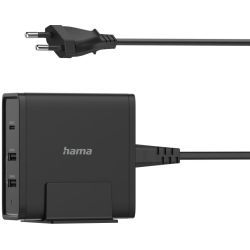 Hama 3-Port USB Ladestation 65W schwarz (200017)