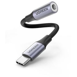 Ugreen Adapter USB-C zu 3.5mm-Klinke grau/schwarz (80154)