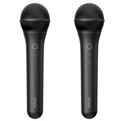 Epson ELPKM01 Kabelloses Karaoke-Mikrofonpaar schwarz (V12HC00080)