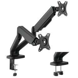 LogiLink LoBP0177 Monitor-Tischhalterung schwarz (BP0177)