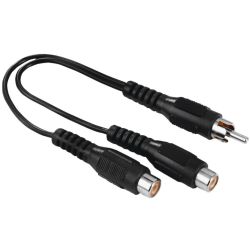 Hama Subwoofer Adapterkabel Cinch Stecker zu 2x Cinch Buchse (205183)