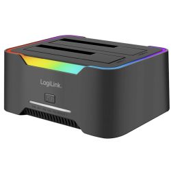 LogiLink Dual Dockingstation schwarz USB-C 3.0 (QP0036)
