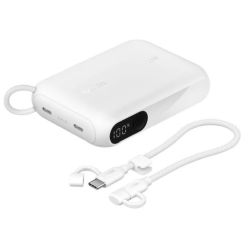 Belkin BoostCharge 10K Powerbank mit Display weiß (BPB027hqWH)