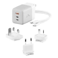 Alogic 3-Port Multi Country Rapid Power Adapter 100W weiß/grau (WCM3X100G)