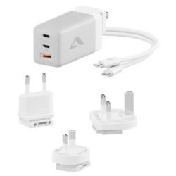 Alogic 3-Port Multi Country Rapid Power Adapter 67W weiß/grau (WCM3X67G)