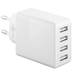 Goobay 4-port USB-Ladegerät 30W weiß (44962)