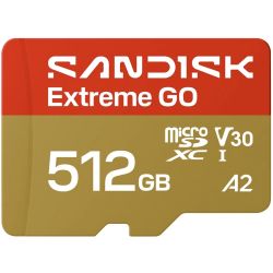 SanDisk Extreme GO microSDXC 512GB Speicherkarte (SDSQXGN-512G-GN6MN)