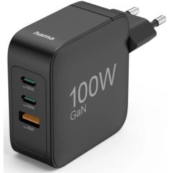 Hama 3-port USB Schnellladegerät 100W schwarz (201962)