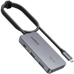 Inateck 7-in-1 USB-Hub grau USB-C 3.1 (HB2027_DARK GRAY)