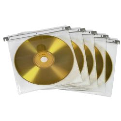 Hama CD/DVD Doppel Schutzhüllen weiß 50er-Pack (51176)