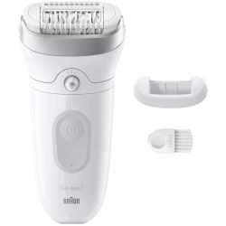 Braun Silk-epil 7 7-011 Wet+Dry Epilierer weiß/silber (7-011)