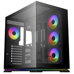 Krux Atron Black Gehäuse schwarz mit Sichtfenster (KRXD017)