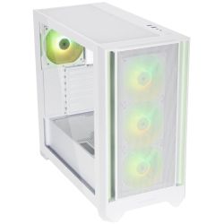 Silentware Flow 110 A-RGB White Gehäuse weiß mit Sichtfenster (FLOW110WHITE)
