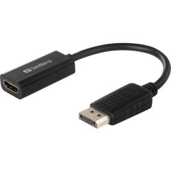 Sandberg Adapter DisplayPort Stecker zu HDMI-A Buchse schwarz (508-28)