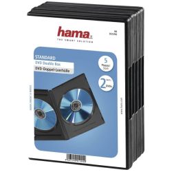 Hama Doppel-DVD-Leerhülle schwarz 5er-Pack (51294)