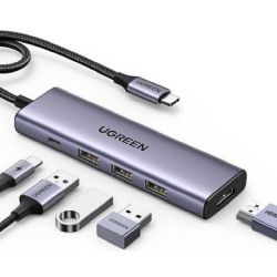 Ugreen CM511 5in1 USB-C Hub silber (15596)