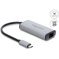 Delock 10G LAN-Adapter grau USB-C 3.2 (81590)