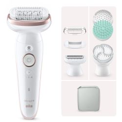 Braun Silk-epil 9 9-080 SensoSmart Wet+Dry SkinSpa Epilierer weiß (9-080)