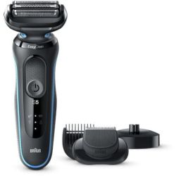 Braun Series 5 50-M4500cs Wet+Dry Elektrorasierer schwarz/blau (50-M4500cs)