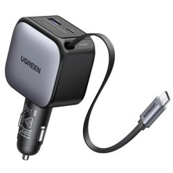 Ugreen EC603 Nexode 90W 3in1 Car Charger USB Ladegerät grau (55909B)