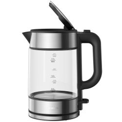 Xiaomi Electric Glass Wasserkocher silber/schwarz (BHR7423EU)