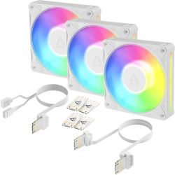 Arctic BioniX P12 A-RGB 120mm Lüfter weiß 3er-Pack (ACFAN00338A)