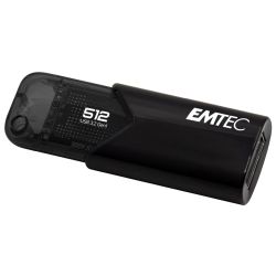 Emtec B110 Click Easy 3.2 512GB USB-Stick schwarz (ECMMD512GB113)