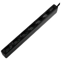 LogiLink 6-fach Steckdosenleiste Euro schwarz (LPS231B)