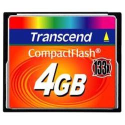 CompactFlash Card (CF) 4GB Speicherkarte 133x (TS4GCF133)