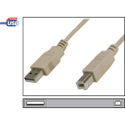 USB KAB. A/ST<>B/ST  1m (AK-300105-010-E)