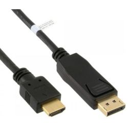 InLine DisplayPort zu HDMI Konverter Kabel, schwarz (17182)
