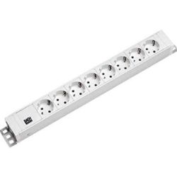 19 Zoll IT PDU Basic ALU 8-fach Steckdosenleiste weiß (333.001)